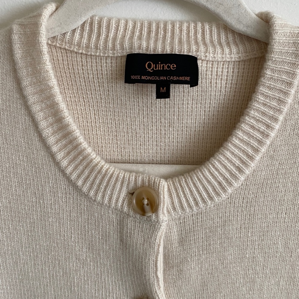 Quince Mongolian Cashmere Structured Cardigan - Picture 2 of 6